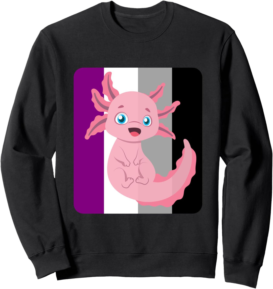 Axolotl Asexual Flag Funny Sweatshirt