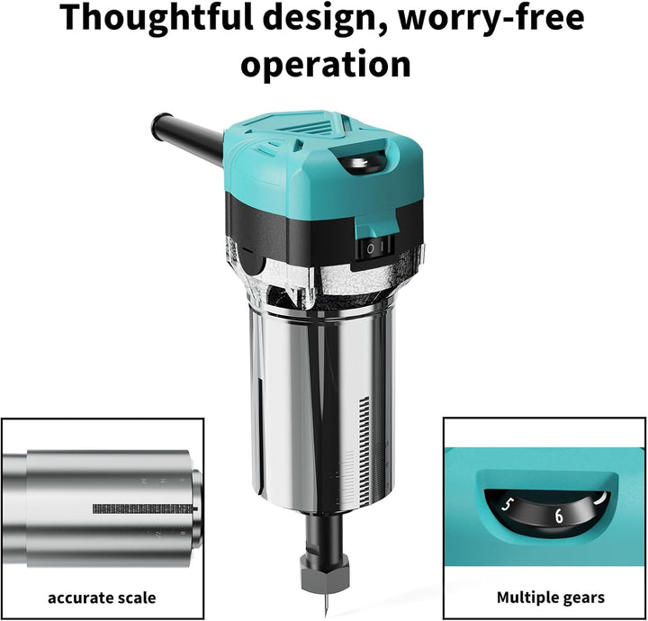Twotrees 800W Profi Holzfräse, 30000 U/min, Kompakt CNC Fräse für TTC450 Pro Fräsmaschine, mit 1/4"-