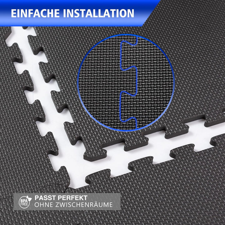 BodenMax Bodenschutzmatte Sportmatte Puzzlematte Fitnessmatte rutschfest Bodenschutz Pool Unterlegma