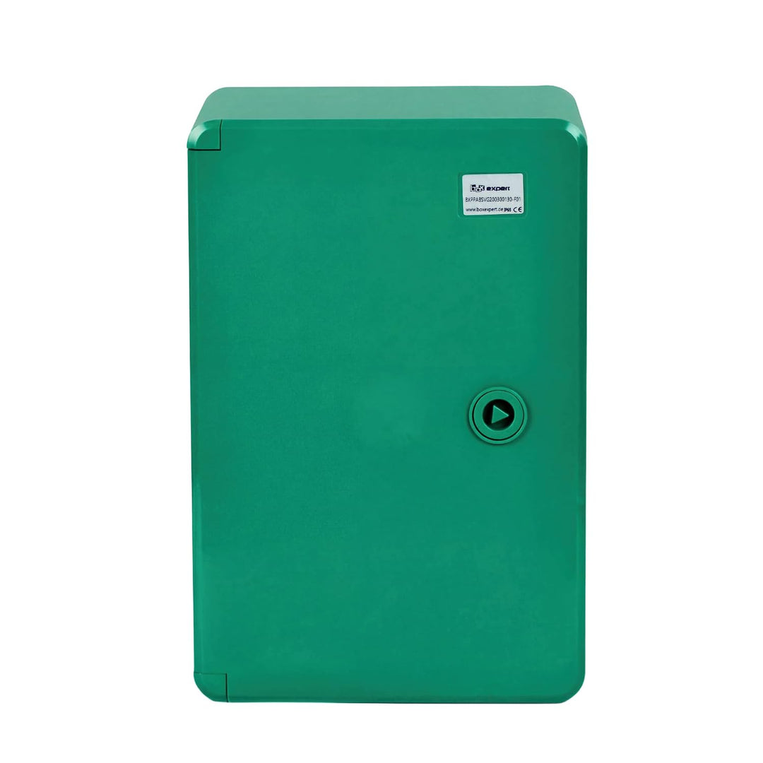 BOXEXPERT® Verteilerkasten aussen wasserdicht [ABS Kunststoff IP65 Gehäuse] grün (Serie Fleet) 300x2