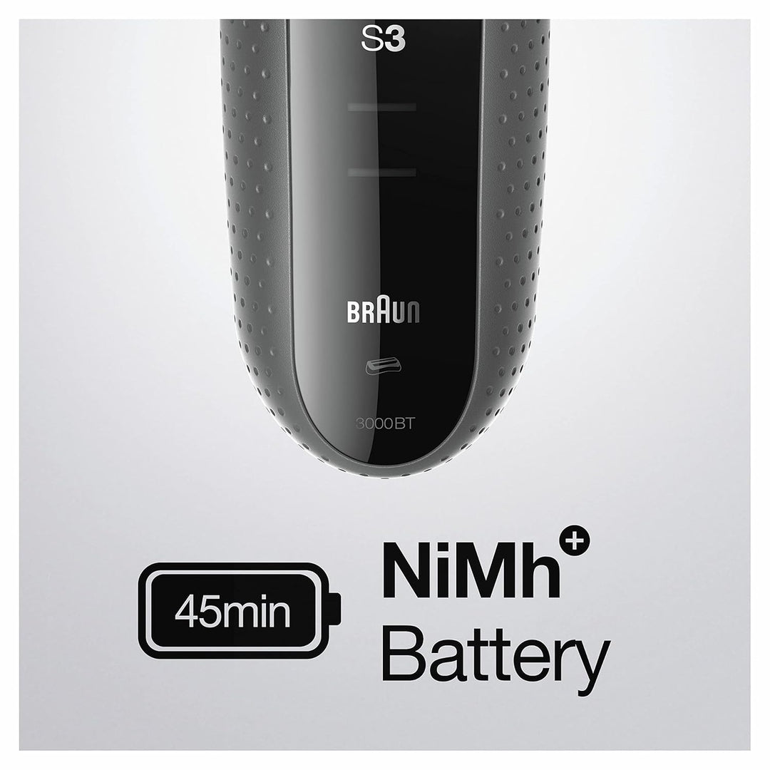 Braun Series 3 3-in-1 Elektrorasierer, Barttrimmer mit 5 Kammaufsätzen, Wet&Dry, 45 Minuten Akkulauf