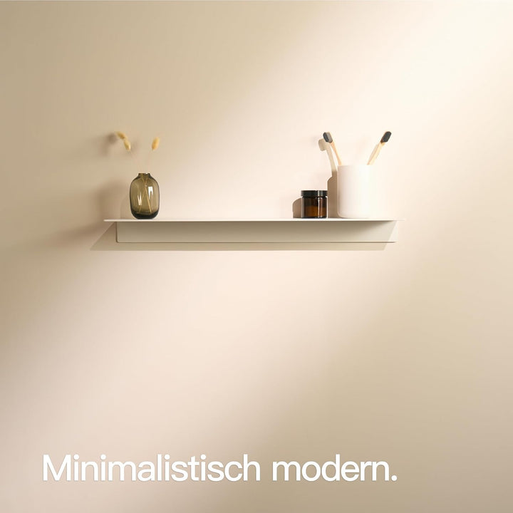 Designfabrik Hamburg Wandregal ohne Bohren | Duschregal selbstklebend | Ablage für Bad, Gästebad, Kü