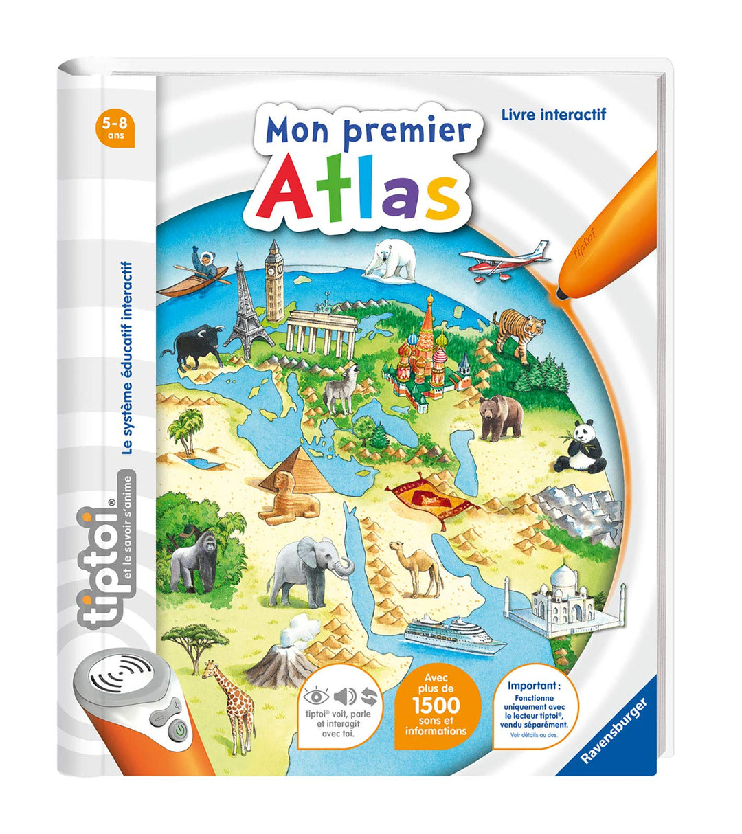 Ravensburger – Tiptoi – Buch (französischsprachige Version) Erster Tiptoi-Atlas, Erster Tiptoi-Atlas