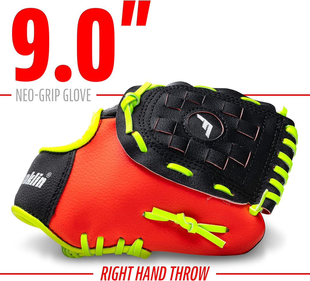 Franklin Sports Teeball-Handschuh - Links- und Rechtshänder Jugend-Fielding Handschuh - Neo-Grip - B