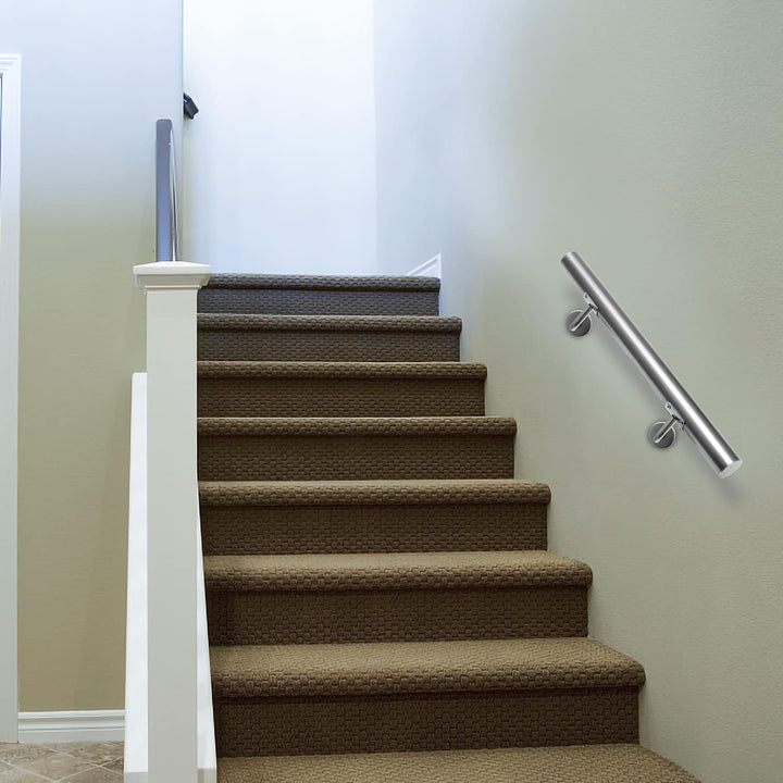Lospitch Handlauf Geländer Edelstahl Treppengeländer Wandhandlauf Wand Treppe für Innen & Aussen ink