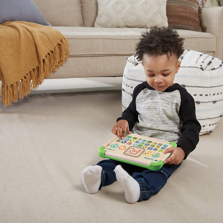 VTech Baby Interaktives Lerntablet – Umweltfreundliches Kindertablet aus FSC®-zertifiziertem Holz –