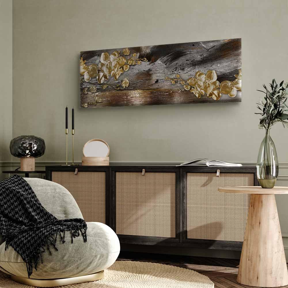 murando Akustikbild Abstrakt 135x45 cm Bilder Akustikschaum Hochleistungsschallabsorber Schallschutz