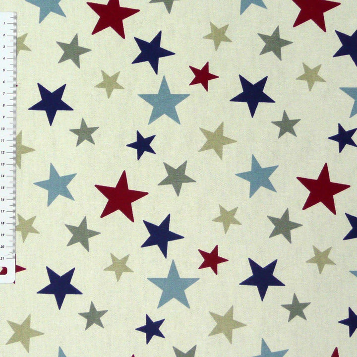 SCHÖNER LEBEN. Zugluftstopper Sterne Creme blau rot grau div. Grössen, Auswahl:110cm Länge ca. 110x1