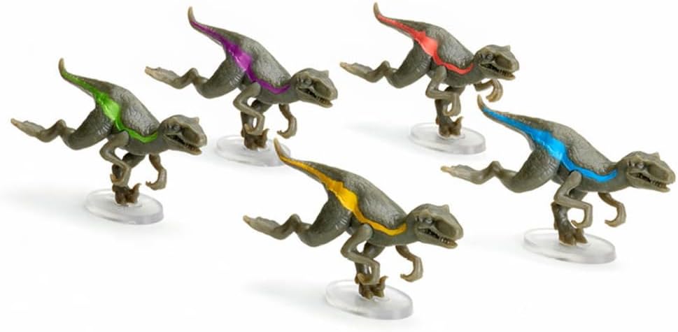 FlexiQ Raptor Race - Gesellschaftsspiele ab 7 Jahren | Spiele für 2 Personen | Reisespiele Erwachsen