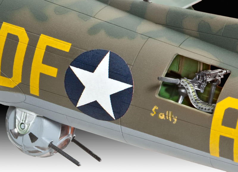 Revell Modellbausatz Flugzeug 1:72 - B-17F Memphis Belle im Massstab 1:72, Level 5, originalgetreue