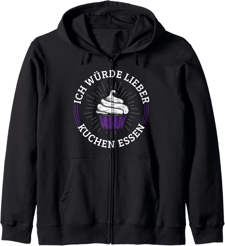 Asexuell Stolz Ich Würde Lieber Kuchen Essen Hemd Kapuzenjacke