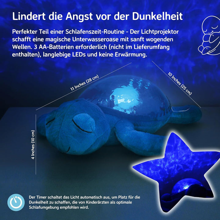 Cloud B 7423 PR Nachtlicht Tranquil Turtle blau