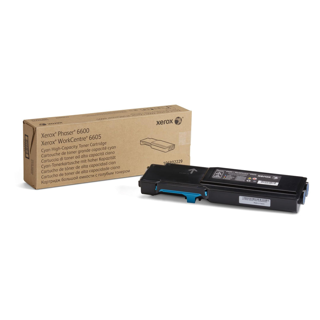 Xerox XFX Toner cyan 6600/6605 hohe Kapazität 6.000 Seiten 1er-Pack, 106R02229, XXL cyan Toner, cyan