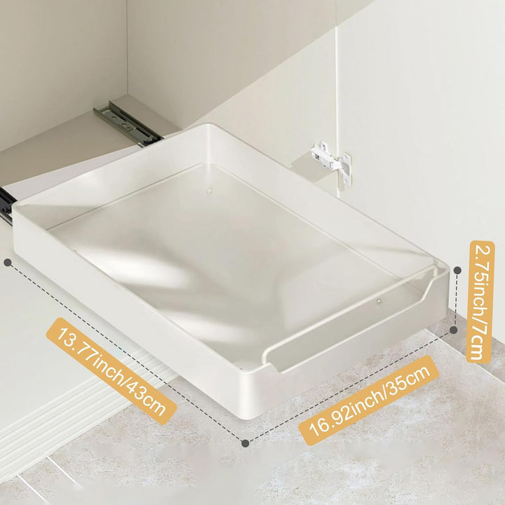 HOTOOLME Ausziehbarer Schrank Organizer teleskopschublade nachrüsten Slide Out küchenschrank organiz