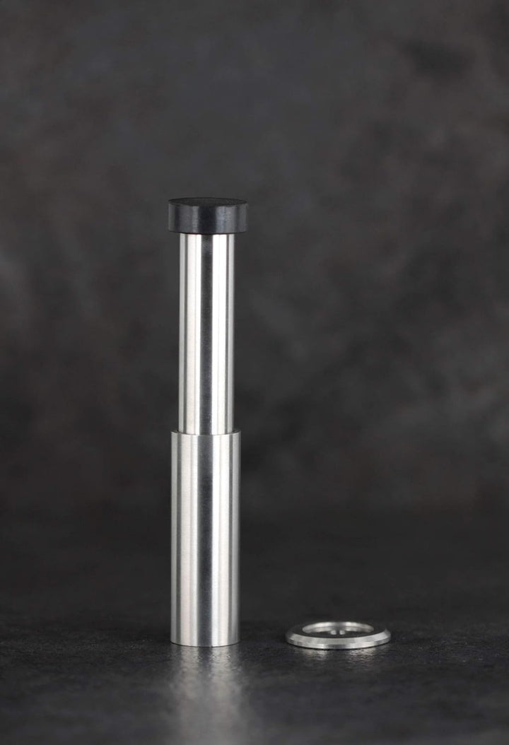 Türstopper für Wandmontage | Länge Verstellbar: 88-128 mm | Edelstahl AISI 304 | Gummi aus Natursili