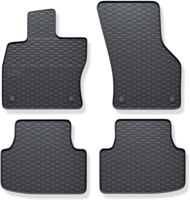 Mossa - Gummifussmatten Auto kompatibel mit Audi A3 Hatchback, Limousine (2012-2020) schwarz Gummima