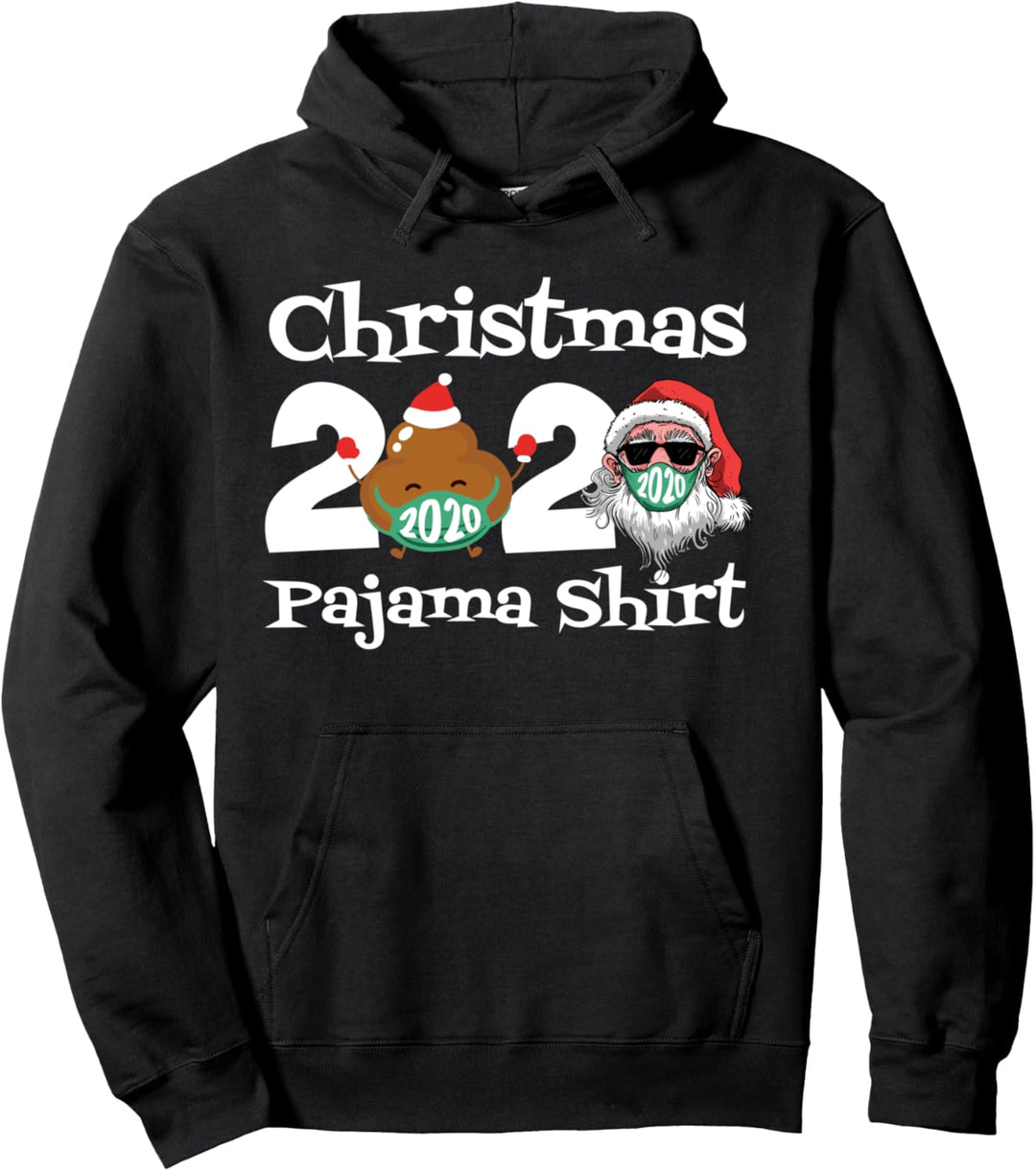 Weihnachten 2020 Poop Gesichtsmaske Pyjama Familie Matching Pullover Hoodie