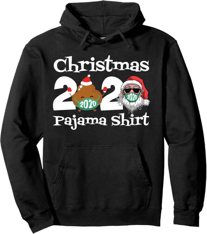 Weihnachten 2020 Poop Gesichtsmaske Pyjama Familie Matching Pullover Hoodie
