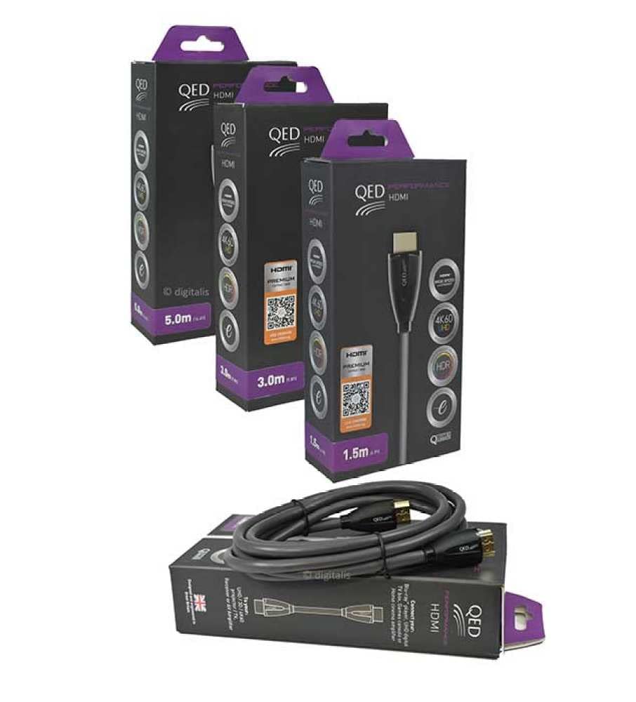 QED Performance Ultra High Speed HDMI-Kabel – flexibel und 8K HDR kompatibel (1.5) 1.5 Meter, 1.5 Me