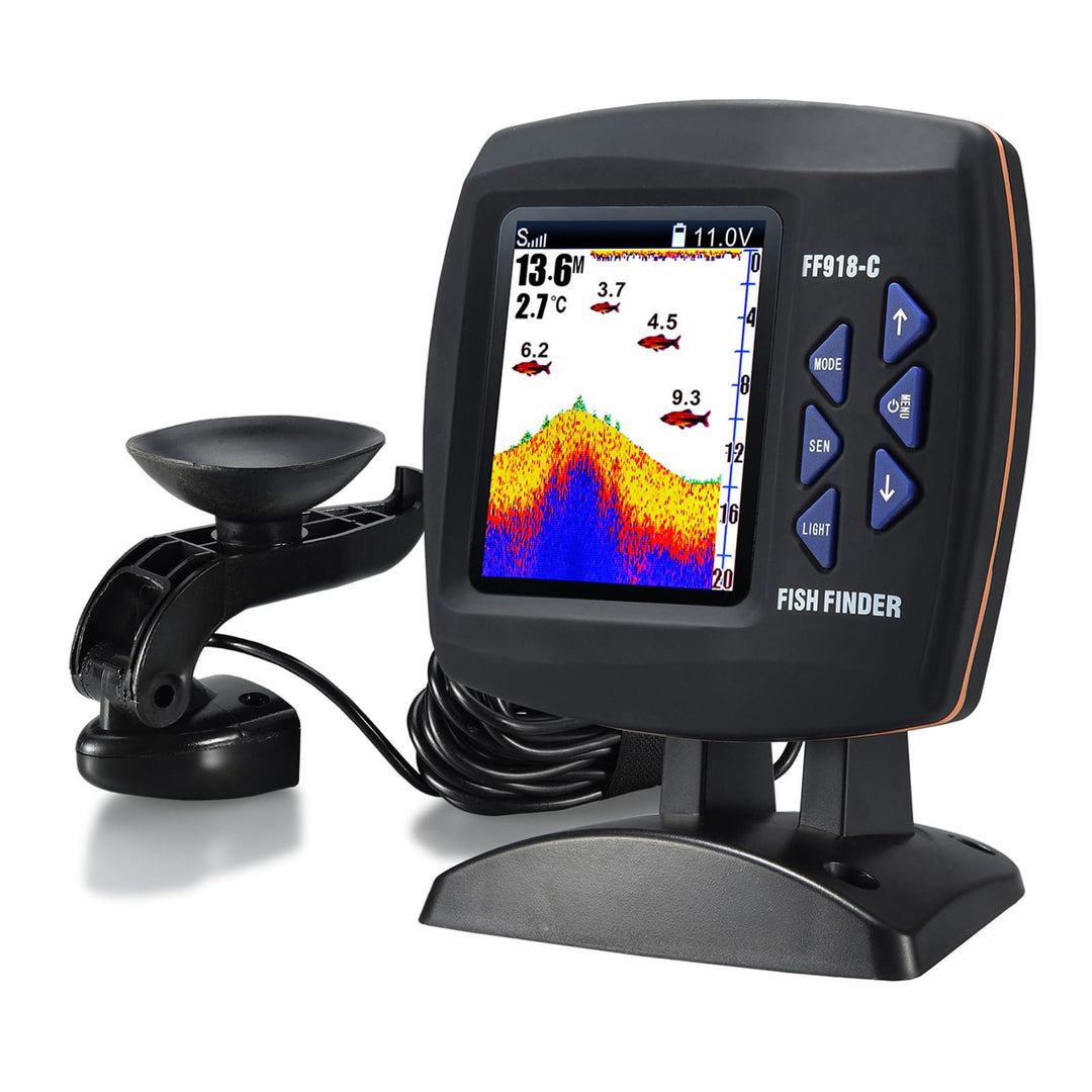 Fischfinder Kabelgebundener Sensor 45 Grad Unterwasser-Angelkamera Tragbarer LCD-Fischsucher Wasserd