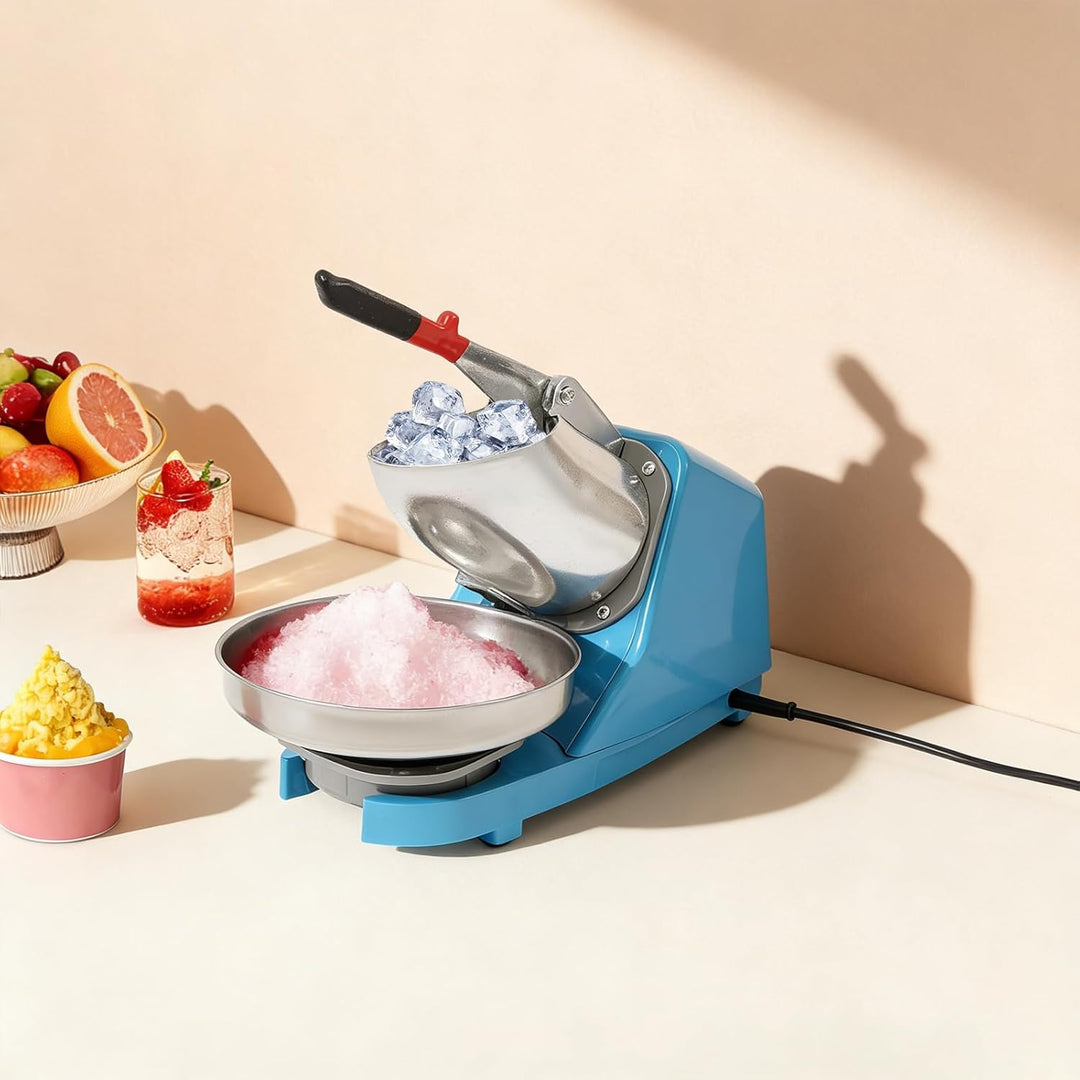 Elektrischer Ice Crusher, Edelstahl Eiszerkleinerer Crusheisbereiter, Kapazität von zerstossenem Eis