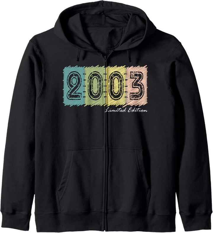 21. Geburtstag Mann Frau 21 Jahre 2003 Deko Lustig Geschenk Kapuzenjacke