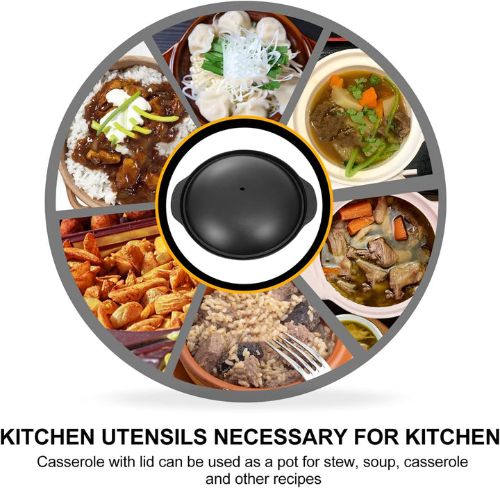 UPKOCH 1 Satz Topf Aus Antihaft-Aluminium Reis Tontopf Schmortopf Aus Keramik Kasserolle Tontopf Kle