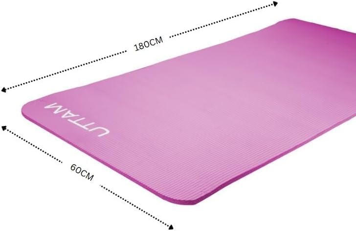 UTTAM Yoga Mat | Multi-Purpose Extra Thick Foam Exercise Mats | Stretching, Resistance Workout & The
