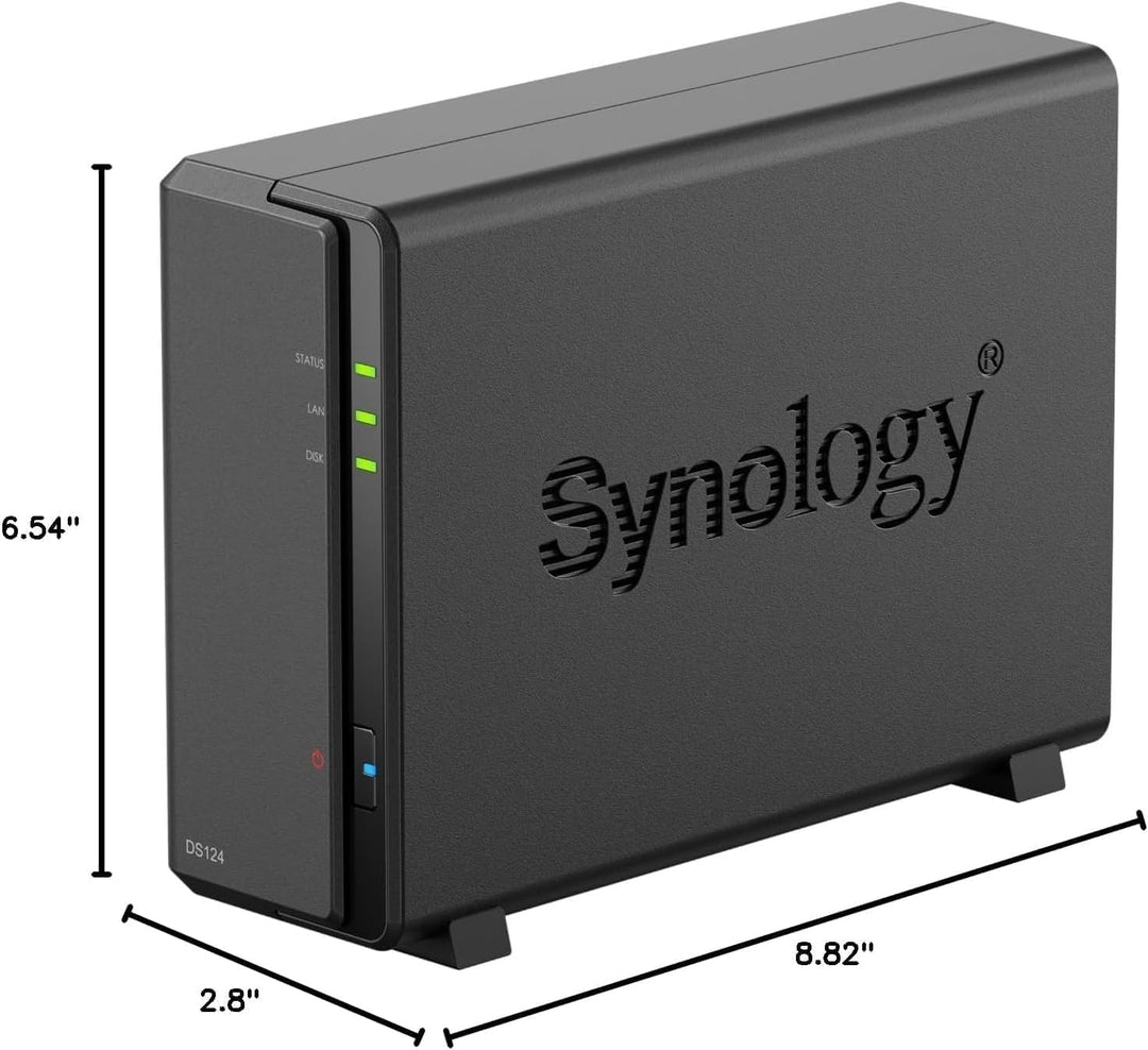 Synology Diskstation DS124 NAS System DS124 ohne HDD, DS124 ohne HDD