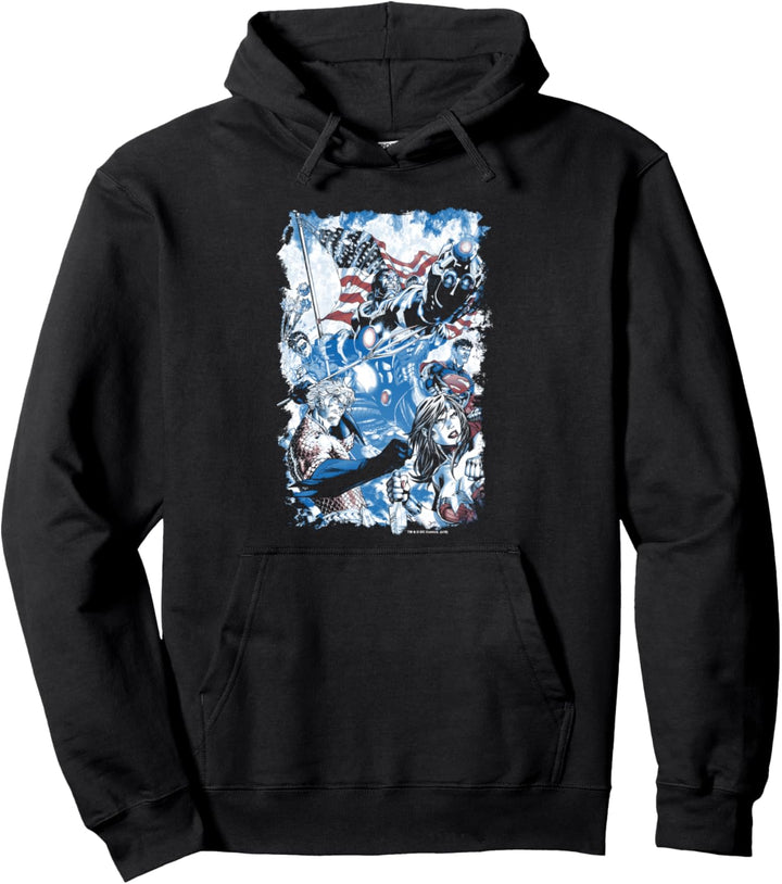 Justice League American Justice Pullover Hoodie