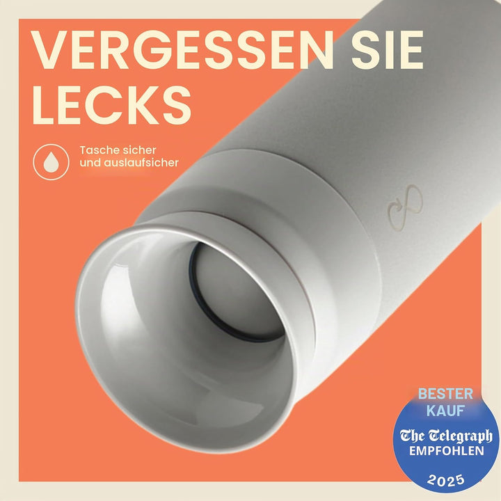 Ocean Bottle - Thermosflasche aus recyceltem Edelstahl - umweltfreundlich &amp; wiederverwendbar - Felse