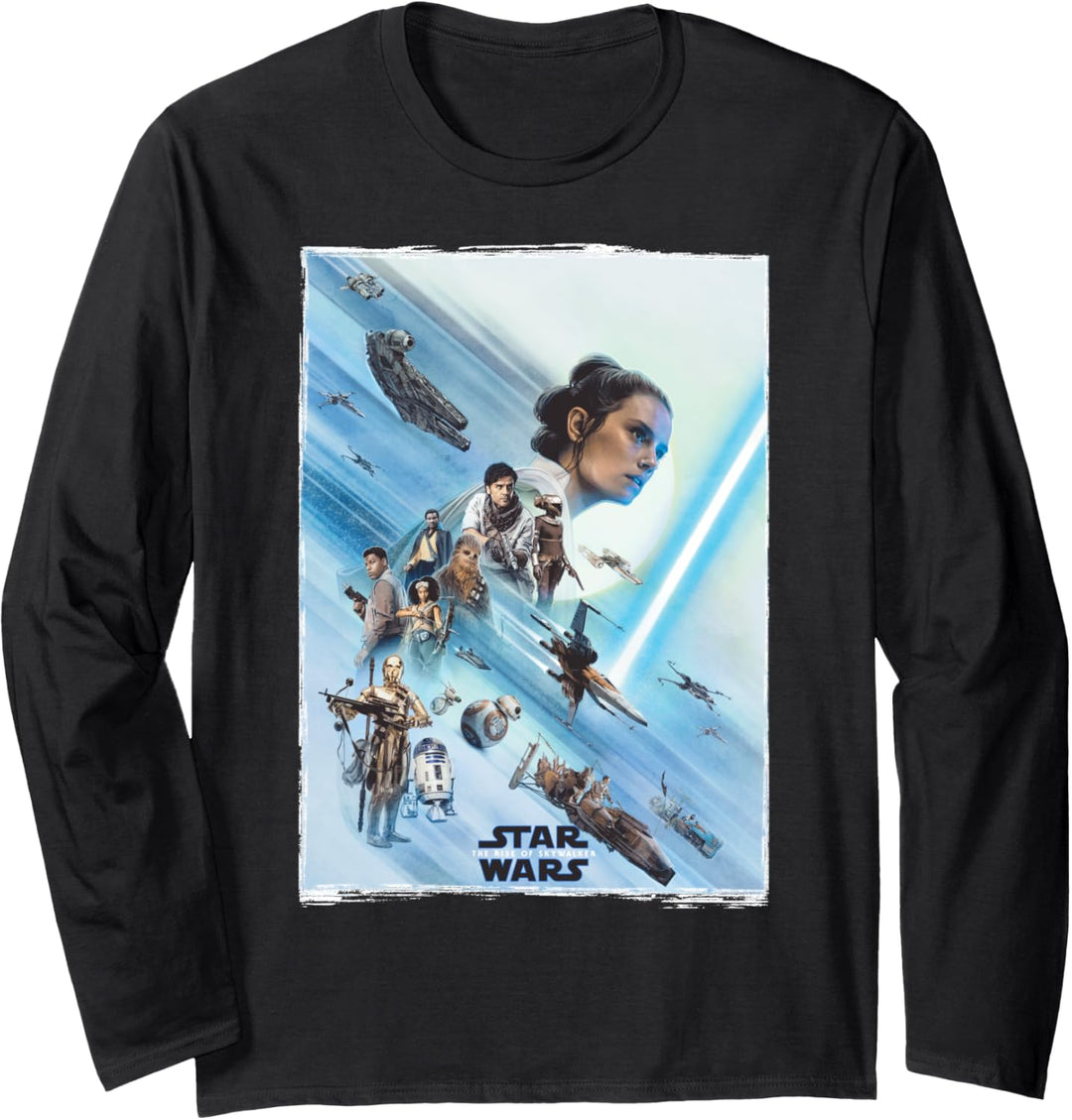 Star Wars: The Rise Of Skywalker Rey Rebel Alliance Poster Langarmshirt