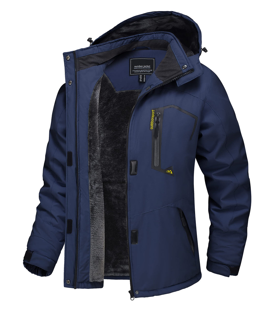 TACVASEN Damen Übergangsjacke Warm Winterjacke Gefüttert Wanderjacke Ski Jacket mit Wasserdichtem Re
