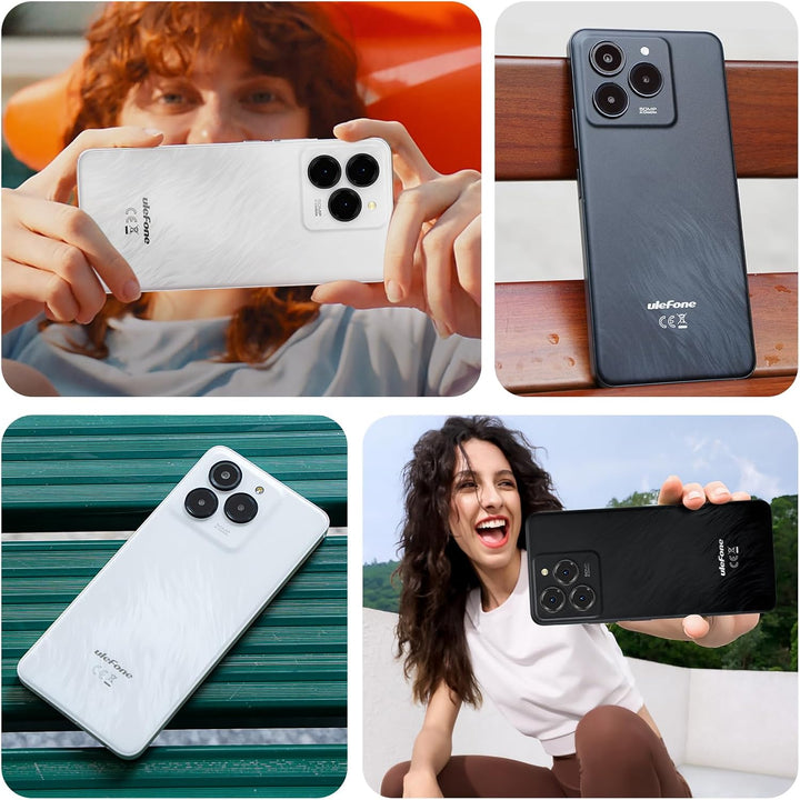 Ulefone Note 20 Pro Handy Android 14 256GB+8GB/1TB SD 50MP+8MP Kamera Octa Core 6000mAh 18W 6,75" HD