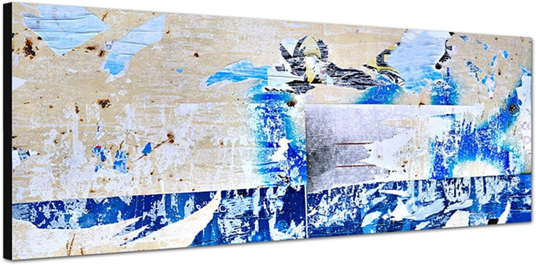 Paul Sinus Art Panoramabild auf Leinwand und Keilrahmen 150x50cm Kunst Poster Malerei Graffiti abstr