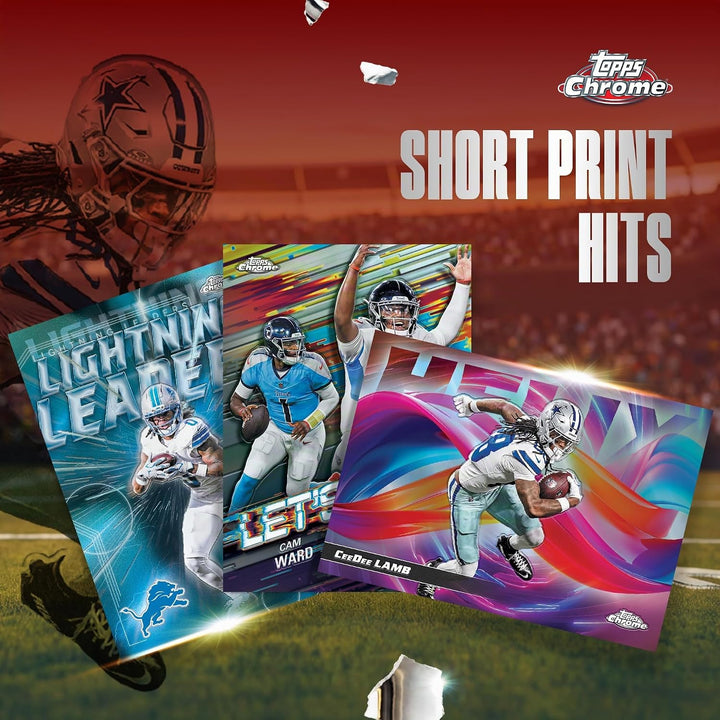 2025 Topps Chrom-Fussball, werksseitig versiegelt, Mega-Box