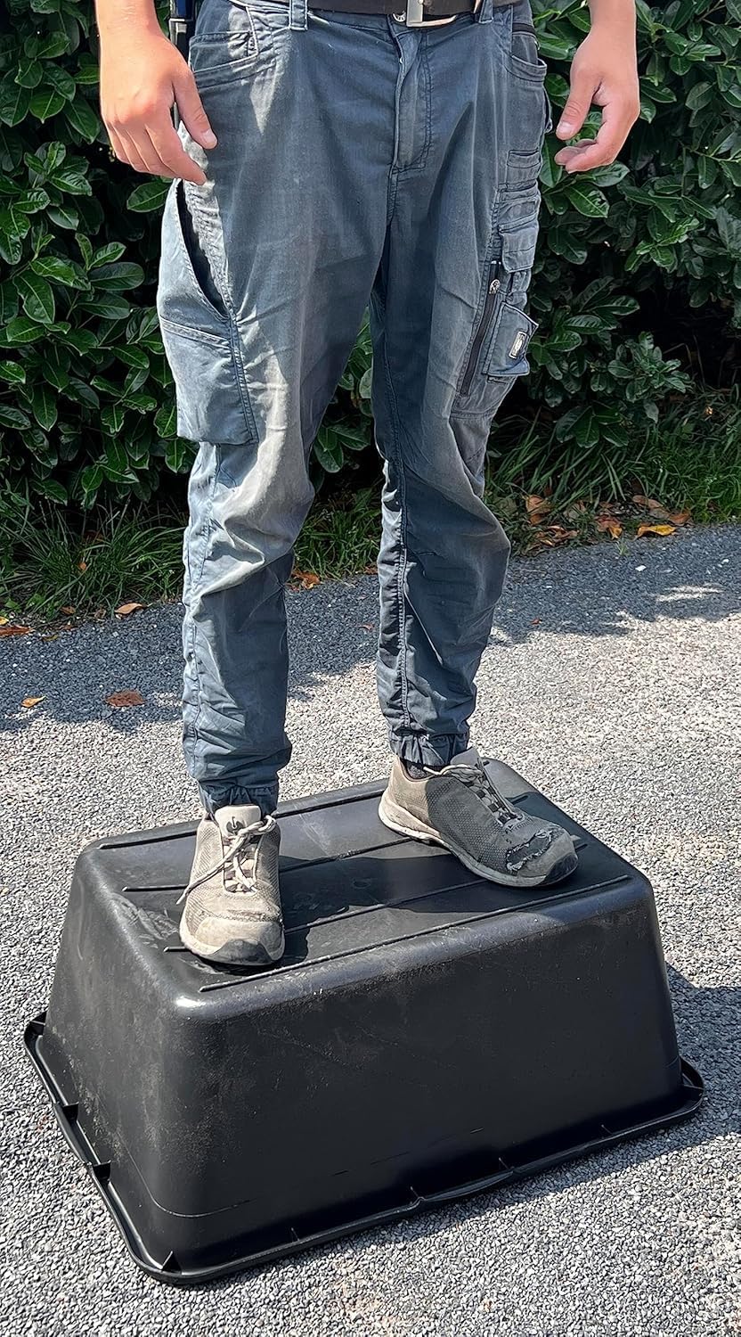BURI 10x Mörtelkasten 90 Liter Profiqualität 77,5x55x32cm schwarz Mörtelkübel Maurerkübel Wanne Eime