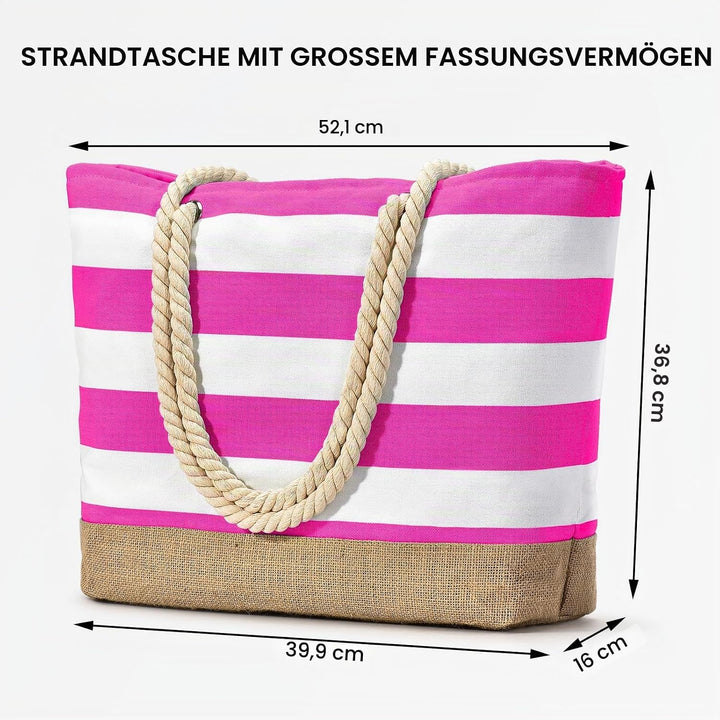 oscaurt Strandtasche XXL Familie Shopper Tasche Damen Badetasche Wasserdicht Umhängetasche Beach Tot