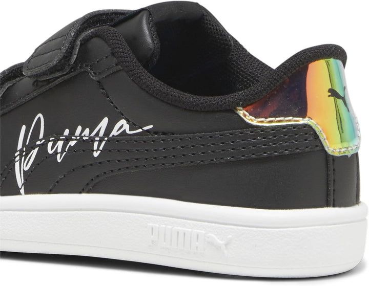 Puma Unisex Baby Puma Smash 3.0 L V InfSneaker 20 EU 3 0 Crysta Wings V Black White Team Aqua, 20 EU