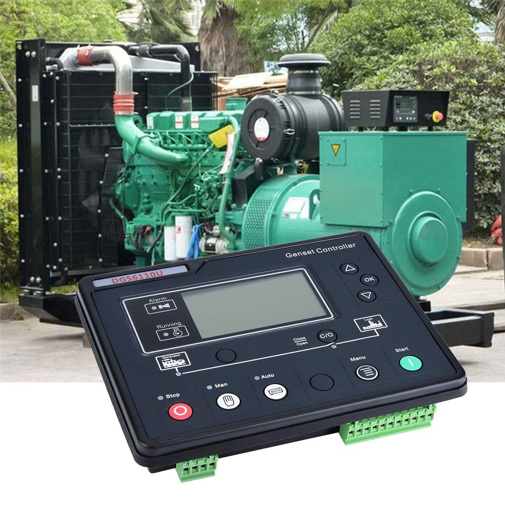 Generator Controller, DGS6110U Elektronisches Generator-Controller-Modul LCD-Display Kunststoff-Gene
