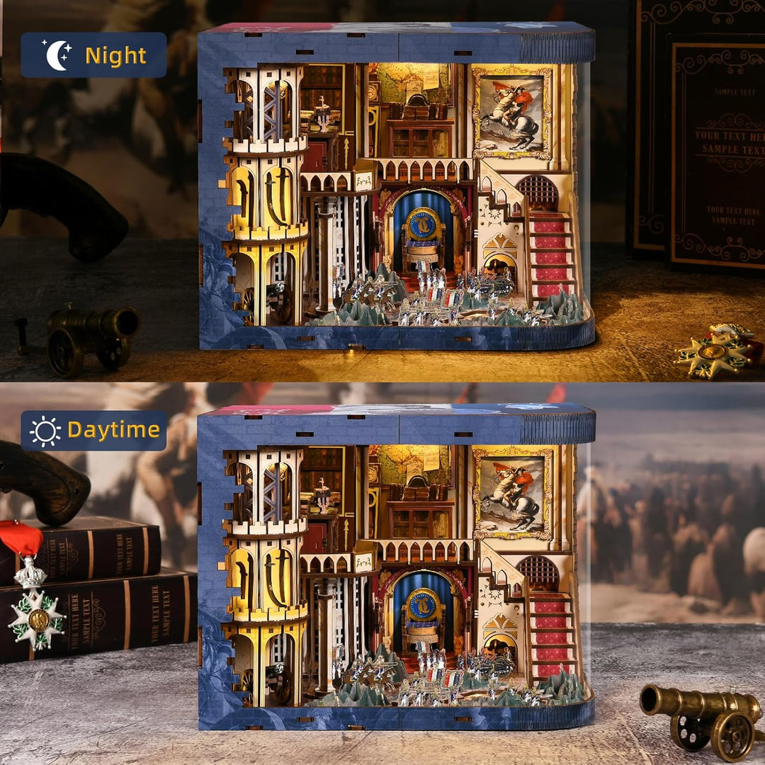 DIY Book Nook Kit Miniatur Puppenhäuser Haus Kit, Bookshelf Decor, Bücherecke, Booknook Häuser Model