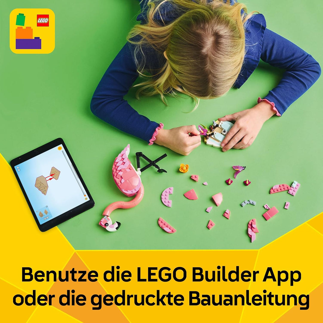 LEGO Creator 3in1 Wilde Tiere: Rosa Flamingo - Ostergeschenke für Mädchen und Jungen ab 8 Jahren - S