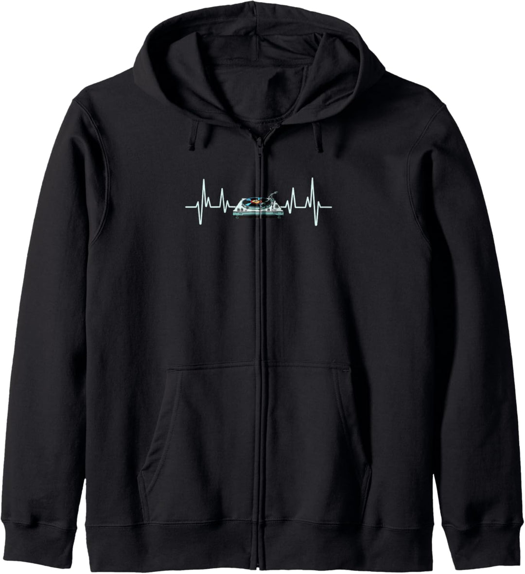 Audio Engineer Beatmaker und Soundguy – Plattenspieler Herzschlag Kapuzenjacke