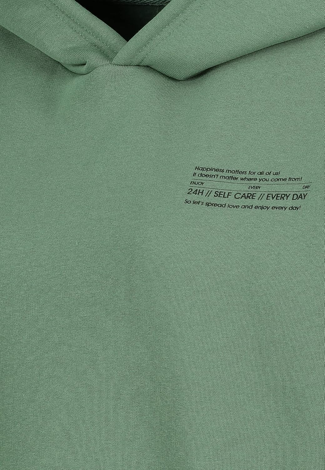 Sublevel Damen Basic Pullover Hoodie mit Mini-Print L Grün, L Grün