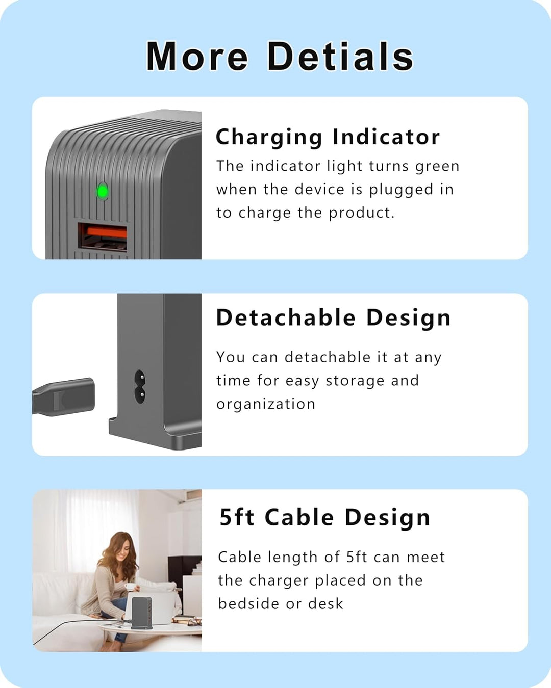 50W USB Ladegerät Mehrfach 6 Port USB Netzteile Handy Ladestation Steckdose für iPhone 15/14/13/12 P