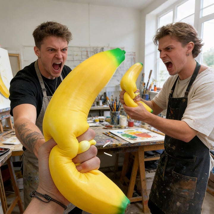 Bananen-Quetschspielzeug, Realistisches Frucht-Stressspielzeug, Weiche Gummis Banane Dehnbare Banane