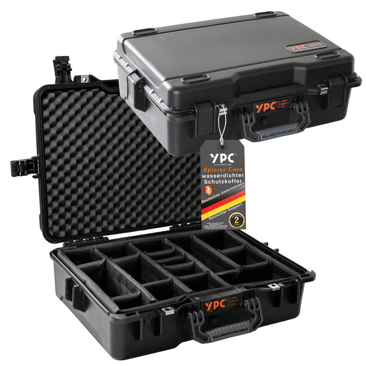 YPC Xplorer Case XL – 53cm x 40cm x 18cm Outdoor Case, Fotokoffer gepolstert wasserdicht, Kamera Kof