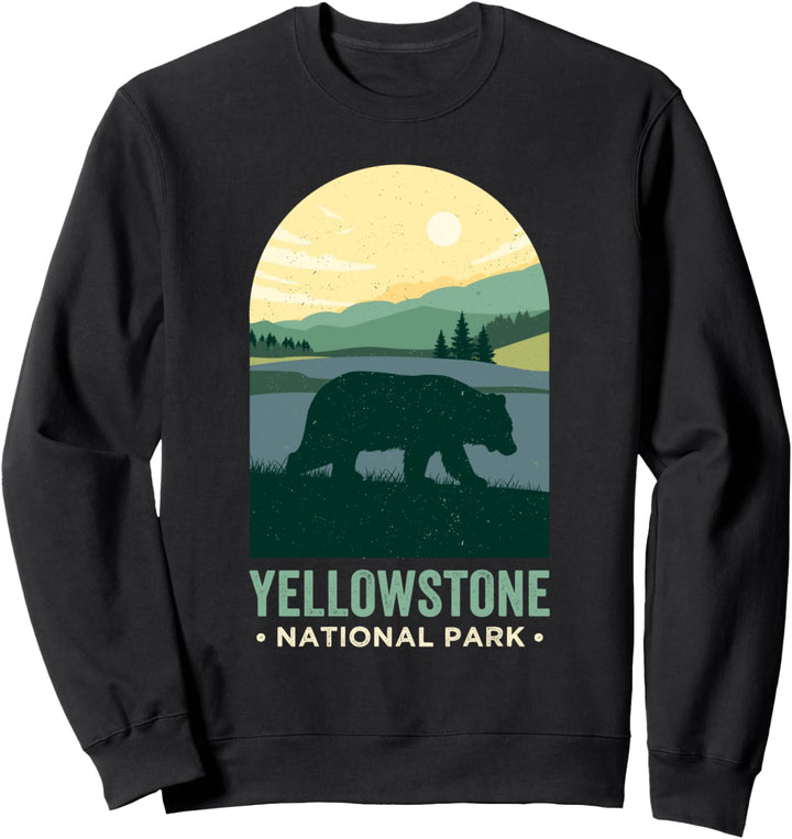 Vintage-Yellowstone-Hemd, Grizzly-Yellowstone-Nationalpark Sweatshirt