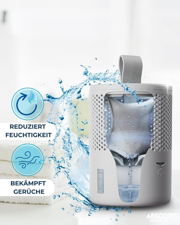 AbsoDry Luftentfeuchter ohne Strom bis 25m² - Inklusive Nachfüllpack - Aus recyceltem Kunststoff - R