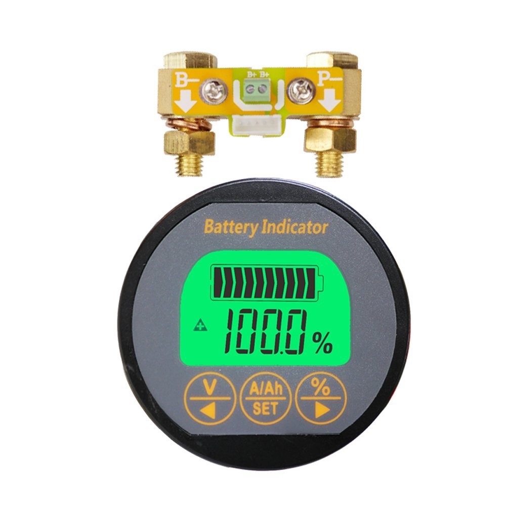 AiLi Batteriemonitor Tester Voltmeter Amperemeter 8-120V 0-350A 999Ah für Auto Auto Motorboot Wohnwa